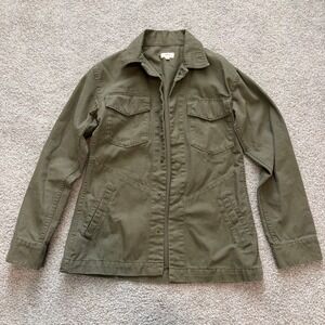 ABLE Lucia Military Jacket Womens XS Green Canvas‎ Chore Coat Utility